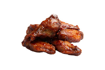 Fried wings. Transparent.