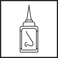 Nasal Spray icon desigbn