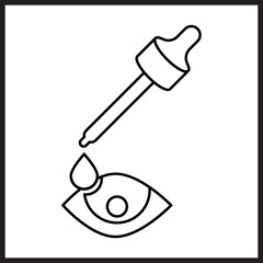 Eye Drops icon desigbn