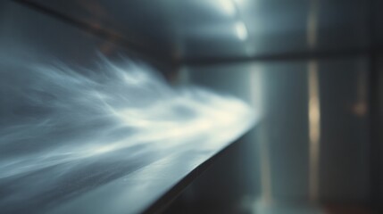 Close-up of a window with a blurred background. the window appears to be made of glass or a similar material, and the light from the window casts a soft glow on the right side of the image.