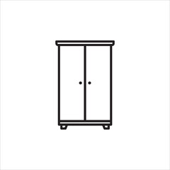 wardrobe illustration vector silhouette