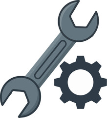 Tools and settings — symbol of repair, maintenance, and optimization.