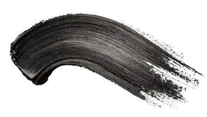 Artistic Black Brushstroke: An abstract composition, featuring a bold black brushstroke, evokes creativity, artistic expression, and the dynamic application of paint.