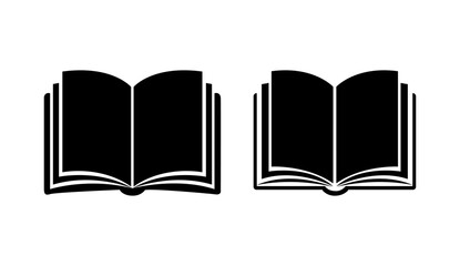 Open book icon royalty free vector graphic