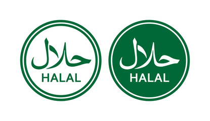 Halal Food Logo icon royalty free vector graphic