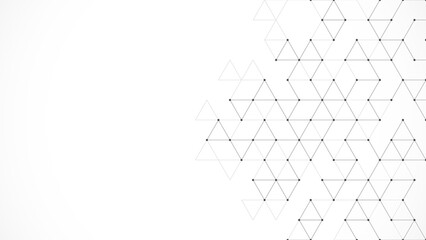 Creative idea of modern design with abstract geometric background. Minimalistic texture with triangles pattern