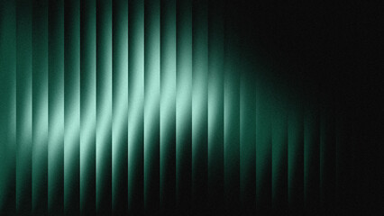 Glass effect green gradient background on black background with evenly distributed noise grains on the surface