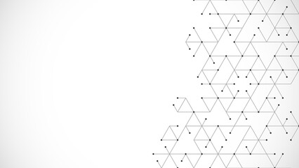 Creative idea of modern design with abstract geometric background. Minimalistic texture with triangles pattern