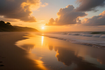 Obraz premium sunset over the sea
