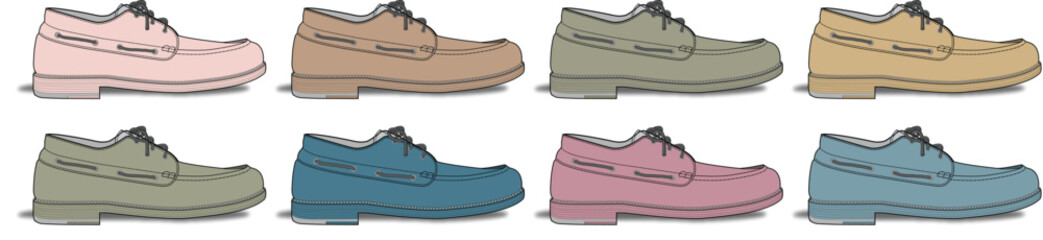Colorful Boat Shoes Collection - Fashion Footwear Variety