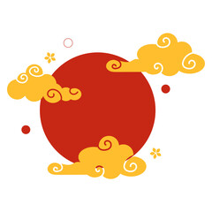 Lunar New Year Sunset With Cloud