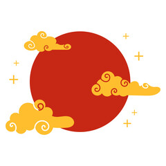 Lunar New Year Sunset With Cloud