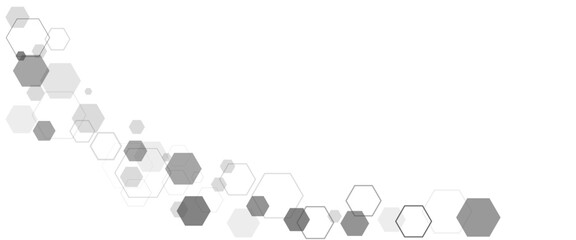 Vector Illustration of Hexagons Pattern,Geometric white and gray banner design with hexagons.

