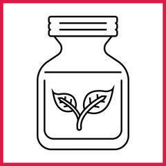 Herbal Medicine icon desigbn