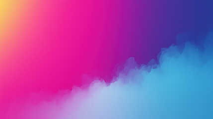Fototapeta premium Vibrant abstract background with a colorful, cloudy texture and modern gradient. A digital landscape or watercolor effect for dynamic banners.
