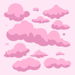 Print, art, sign, set, day, air, spring, paper, cloudy, symbol, summer, cartoon, cloudscape, 