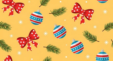 Vector seamless pattern design set for Christmas and Easter holiday celebration, featuring winter snowflakes, xmas trees, cartoon snowmen, and spring easter eggs with festive gift decorations