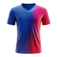 Modern gradient soccer jersey stylish sportswear apparel perfect for team uniforms and athletic wear mockups