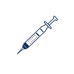 syringe isolated on white