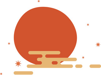 Lunar New Year Sunset With Cloud