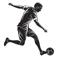 football player silhouette vector