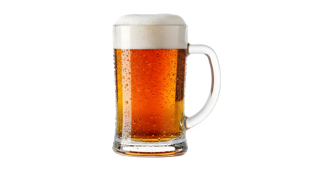 Amber beer glistens, features condensation droplets, ideal for product photography, drinks advertisement, or social media promotion.
