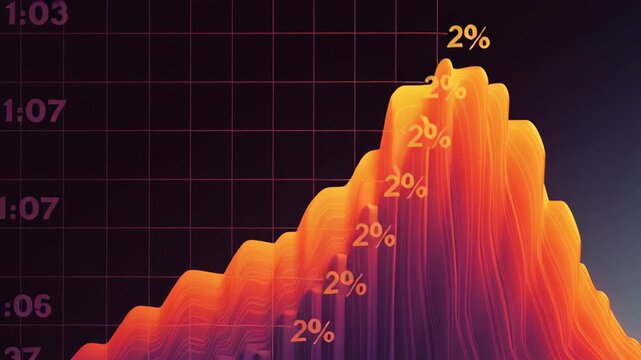 Abstract data visualization showing demand growth of rare earth for EVs, minimalist infographic, modern gradient design, rare earth for electric vehicles