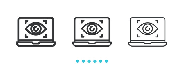 Security Protection icon. Thin line icon vector