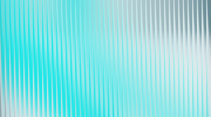 Obraz premium Abstract Vertical Ribbed Surface Gradient Turquoise White background texture