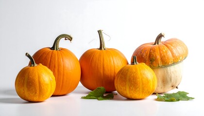 Autumn Harvest - A Collection of Pumpkins on Display.