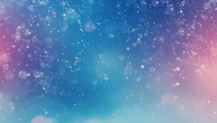 Abstract shimmering bokeh lights in blue and pink gradient background