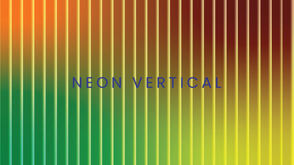 Abstract neon vertical lines gradient background isolated on white background