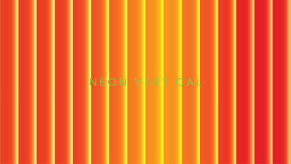 Vertical stripes of warm orange and yellow gradient isolated on white background
