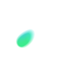 Abstract gradient oval shape with soft blue and green transition against a clean white backdrop ideal for modern design elements