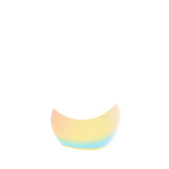 Abstract Gradient Paint Splatter with Rainbow Hues on Transparent Background