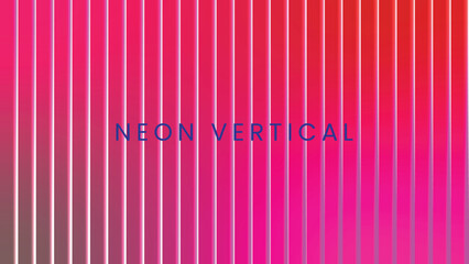 Abstract vertical stripes gradient pink and red isolated on white background