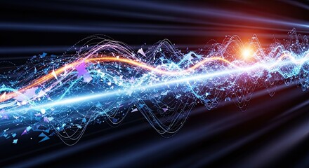 Advanced drone surveils futuristic cityscape with digital network overlay enhancing smart city technology and global connectivity