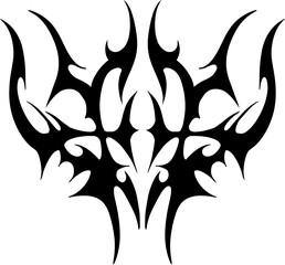 Neo Tribal Illustration ethnic mythical Tattoo Vector Art