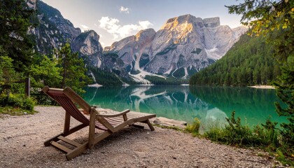 Relaxing Lago Braies Tranquil Mountain