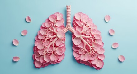 Pink Lungs with Pills Inside