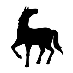 馬のシルエットイラスト