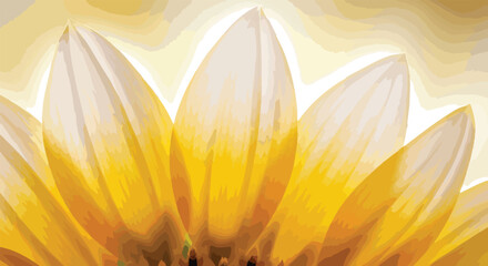 Close-up of sunflower petals bright yellow floral design perfect for summer backgrounds