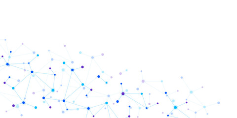 Molecular structure and genetic engineering, molecules DNA, neural network, scientific research. Abstract background for innovation technology, science, healthcare, and medicine