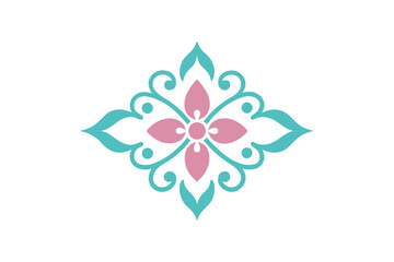 Digital abstract geometric pattern with gradient colors for modern design