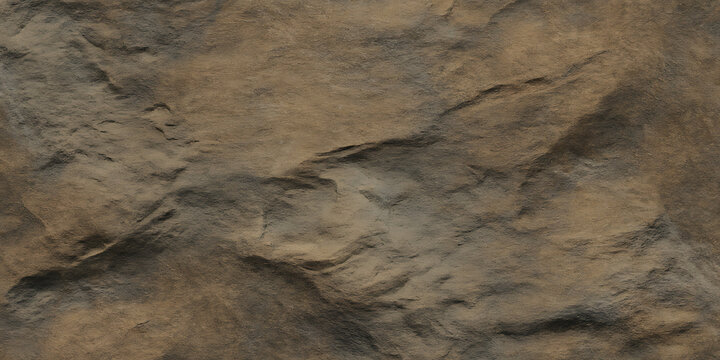 Closeup texture of rough, weathered rock surface
