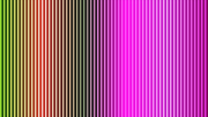 Vertical Gradient Stripes From Green To Pink With Subtle Shadows abstract background