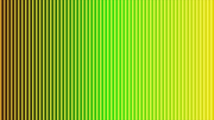 Vertical Green and Yellow Gradient Stripes with Subtle 3D Effect abstract background