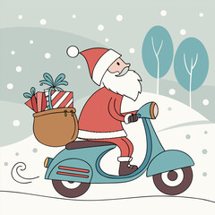Santa's Scooter Holiday Delivery