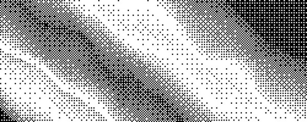 a black and white pixelated pattern creating a gradient effect with dispersed squares