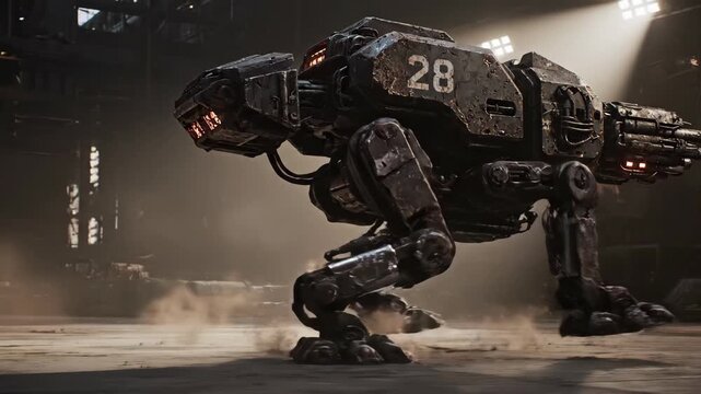 Combat Robot A Mechanical Beast of War